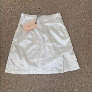 SHEIN White Satin Skirt